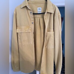 Yellow Zara Denim Jacket